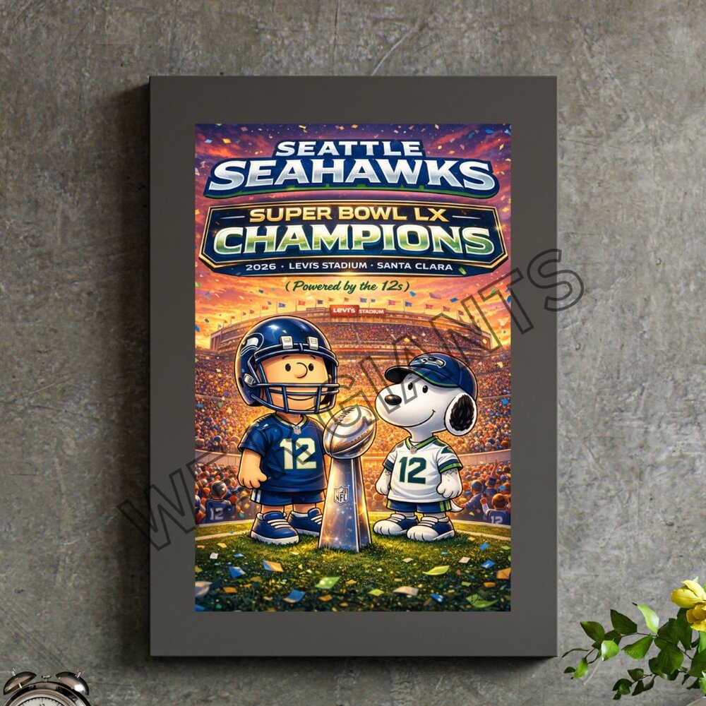 Seattle Seahawks Super Bowl Champions 11x17 Wall Art
